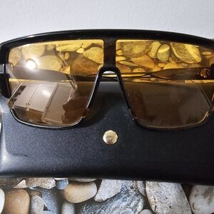 Black Sunglasses with Yellow Lenses